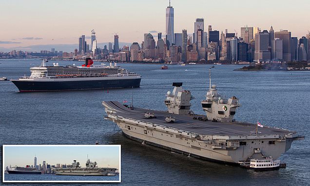 Dua Kapal Raksasa Inggris Sambangi New York
